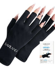 Multi-colors U V Protection Gloves for Nails - Black