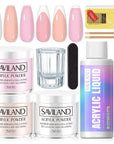 Acrylic Powder and Liquid Set-Clear Pink Nude Acrylic Nail Kit