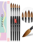 5pcs Acrylic Nail Brush Size 4/6/8/10/12
