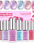 6-Color Romantic Cat Eye Nail Polish Set (Ships to US Only)