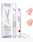 2PCS Cuticle Oil Pen & Ceramic Cuticle Remover for Healthy Nails