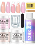 Acrylic Powder and Liquid Set-Clear Pink Nude Acrylic Nail Kit