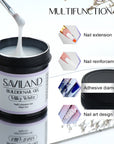 White Builder Gel for Strong Nail Extensions & Repair