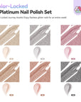 6-Color Holographic Glitter Nail Polish Set (Ships to US Only)