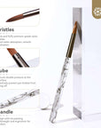 Acrylic Nail Brush Set- 6PCS Size 4/8/10/12/14/16