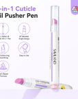 2PCS Cuticle Oil Pen & Ceramic Cuticle Remover for Healthy Nails