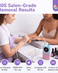 White 40000RPM Electric Nail Drill Machine for Salon Manicures (Ships to US Only)