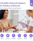 Instant Salon Airbrush Kit Perfect Ombr & Aura Nail Designs