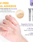 Strong Hold Without UV 30-Day Press-On Nail Glue Gel (Ships to US Only)