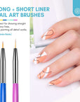 6pcs Rainbow Nail Art Brush Set