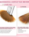 4PCS Acrylic Nail Brush Size 8/10/12/14