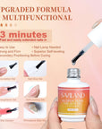 Gel Nail Glue with Nail Dehydrator and Non-acid PH Bond Nail Tools Gel Nail Kit