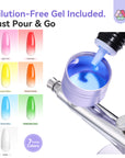 Complete Airbrush Nail Studio Kit 7-in-1 Gel & Spray System