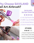 30 PSI LCD Nail Airbrush Machine with 0.3mm Nozzle – Royal Purple
