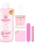 Gentle Plant-Based Nail Polish Remover Kit No Acetone Needed