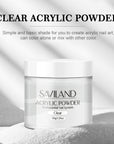 Bubble-Free Clear Acrylic Powder for Long-Lasting Nails