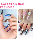 48-Color Chrome Nail Powder Set – Mirror, Aurora & Holographic Effects
