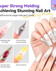 3D Nail Gel Kit with Chrome Powder & Molds (Ships to US Only)