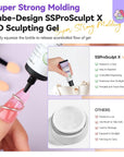 3D Nail Gel Kit with Chrome Powder & Molds (Ships to US Only)