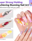 2PCS Clear 3D Sculpting Gel Set for Nail Art