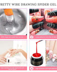 6 Colors Spider Gel Wire Drawing Gel