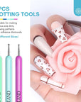 6pcs Rainbow Nail Art Brush Set