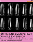 500pcs False Nail Tips and 4 in 1 Glue Gel Kit