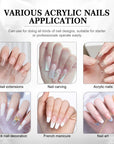 Bubble-Free Clear Acrylic Powder for Long-Lasting Nails