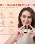 Gel Nail Glue with Nail Dehydrator and Non-acid PH Bond Nail Tools Gel Nail Kit
