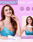 240PCS Medium Almond Clea False Nails Tips Kit