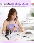 15-Color Pink Peach Cat Eye Poly Gel Kit (Ships to US Only)