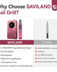 40000RPM Electric Nail Drill for 30S Fast Acrylic Removal