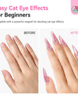 4-Color Pink Cat Eye Poly Gel Extension Kit (Ships to US Only)