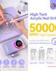 50000RPM acrylic nail drill