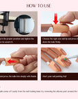 how to use the Saviland hand for nail practice kit