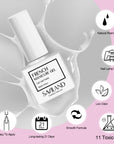 White French Gel Polish for Perfect Smile Lines in Seconds