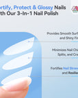 3-in-1 Clear Base, Top Coat & Nail Strengthener (Ships to US Only)