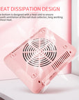 40W Nail Dust Collector with Lamp - Pink