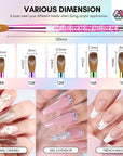 3pcs Acrylic Nail Brush Set, Size 8/10/14 Kolinsky Acrylic Nail Brushes