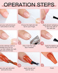 240PCS Long Coffin Full Cover False Nails Tips Kit
