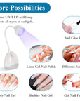 36W UV LED Lamp for Gel Nails with Nail Brush Holder