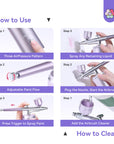 Instant Salon Airbrush Kit Perfect Ombr & Aura Nail Designs