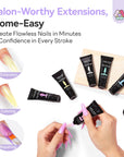 6-Color Pastel Shimmer Poly Gel Kit (Ships to US Only)