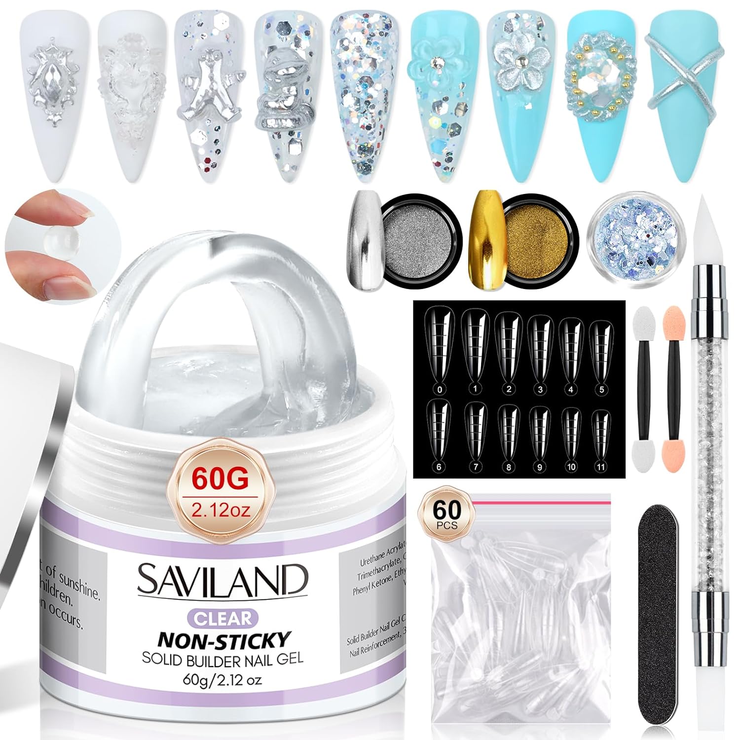 Solid Builder Nail Gel 60g | SAVILAND