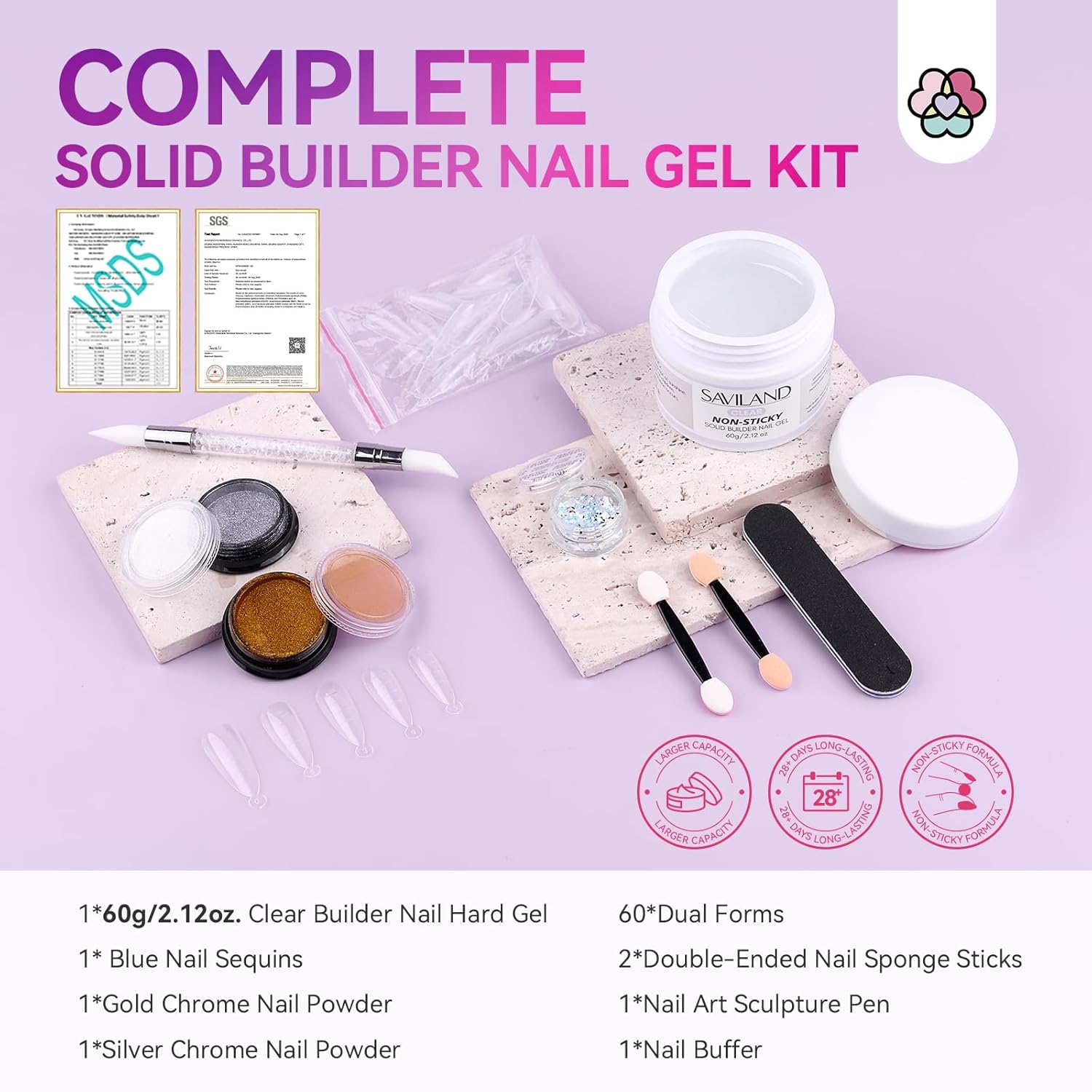 Solid Builder Nail Gel 60g | SAVILAND
