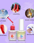 Glows in The Dark Gel Nail Polish Set - 12 Colors Luminous Neon Nail Gel Polish Set Soak off UV/LED Glow Effect Summer Colors Nail Polish for DIY Nail Art Design
