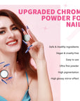 48-Color Chrome Nail Powder Set – Mirror, Aurora & Holographic Effects