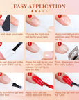 Gel Nail Glue with Nail Dehydrator and Non-acid PH Bond Nail Tools Gel Nail Kit
