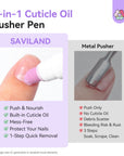 2PCS Cuticle Oil Pen & Ceramic Cuticle Remover for Healthy Nails