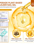 Clear Builder Gel in a Bottle with Castor Oil & Vitamin E – 15ml